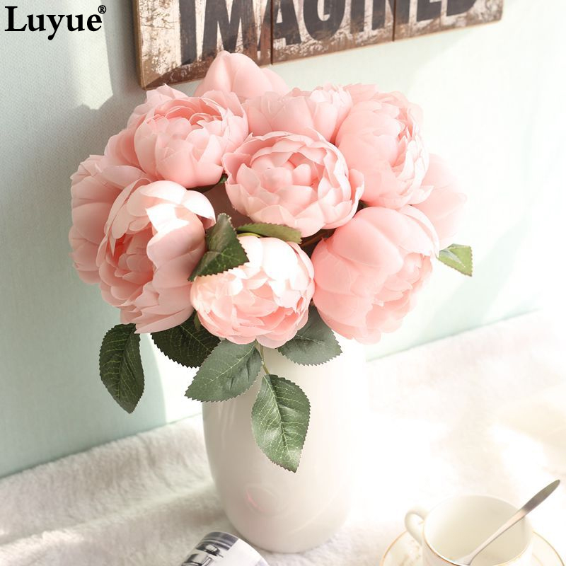 Luyue 1 bouquet Artificial Peony Flowers Wedding Bridal bouquet Rose Silk Fake Flower Heads Buds Garland Party & Home Decor, S079a
Luyue 1 bouquet Artificial Peony Flowers Wedding Bridal bouquet Rose Silk Fake Flower Heads Buds Garland Party & Home Decor, S079a