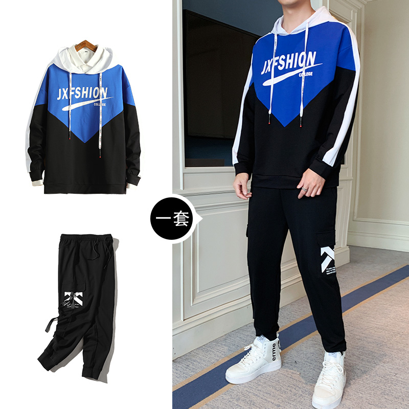 New Fashion Tracksuit Spring Autumn Mens Sportswear Sets Male Sweatshirts Hoodie + pants Suit Quality Clothing, Blue
New Fashion Tracksuit Spring Autumn Mens Sportswear Sets Male Sweatshirts Hoodie + pants Suit Quality Clothing, Blue