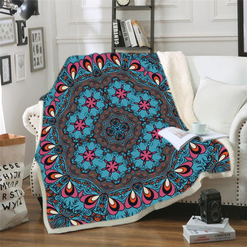 Mandala Blanket for Adults Microfiber Bohemian Plush Sherpa Throw Blanket on Bed Thin Quilt cobertor Bedding
Mandala Blanket for Adults Microfiber Bohemian Plush Sherpa Throw Blanket on Bed Thin Quilt cobertor Bedding