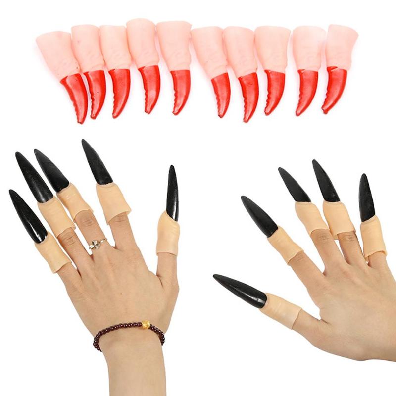 10Pcs Simulation Zombie Witch Fake Finger Nails Halloween Party Trick Props Great decoration for Halloween, secret chamber ghost
10Pcs Simulation Zombie Witch Fake Finger Nails Halloween Party Trick Props Great decoration for Halloween, secret chamber ghost