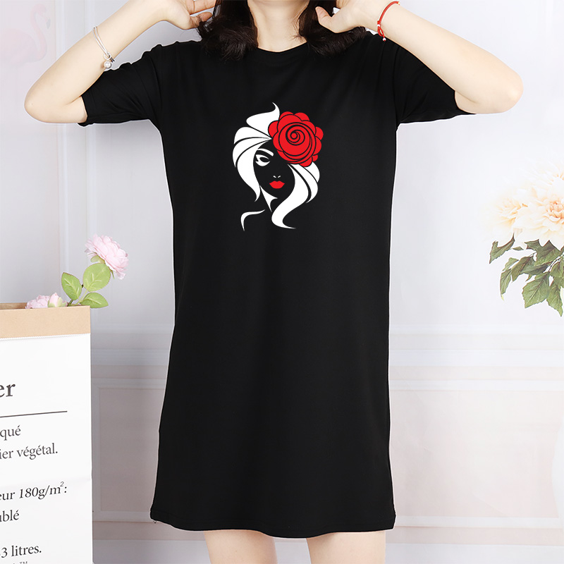 Womens Mini Dresses Casual Style Designer Cartoon Print Lady Pencil Dress Summer Flora Printed Dress Loose Short Sleeve Plus Size, Black
Womens Mini Dresses Casual Style Designer Cartoon Print Lady Pencil Dress Summer Flora Printed Dress Loose Short Sleeve Plus Size, Black