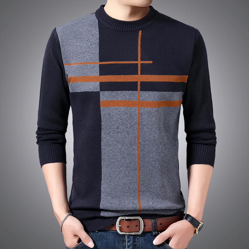 Men's Autumn Sweater Casual Wool O-Neck splice Slim Fit Knittwear Mens Sweaters Pullovers Men Cashmere jacket, Khaki
Men's Autumn Sweater Casual Wool O-Neck splice Slim Fit Knittwear Mens Sweaters Pullovers Men Cashmere jacket, Khaki