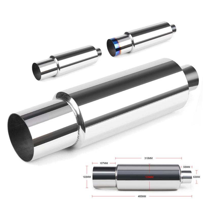 Universal 304 Stainless Steel Exhaust Systems Muffler Tail Pipe Interface 63mm Car Accessories CR1010
Universal 304 Stainless Steel Exhaust Systems Muffler Tail Pipe Interface 63mm Car Accessories CR1010