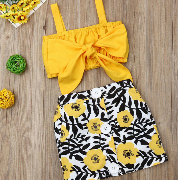 2020 Hot Sale Baby Clothes 2pcs Set Newborn Baby Girl Clothes Cute Big Bow Vest Tops Flower Skirt Yellow Summer Beach Streetwear, White
2020 Hot Sale Baby Clothes 2pcs Set Newborn Baby Girl Clothes Cute Big Bow Vest Tops Flower Skirt Yellow Summer Beach Streetwear, White