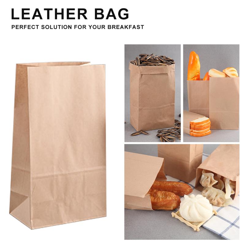 1050100 Kraft Paper Bag Portable Small Gift Bag Sandwich Bread Party Wedding Burger Packaging Gift Takeaway1234922