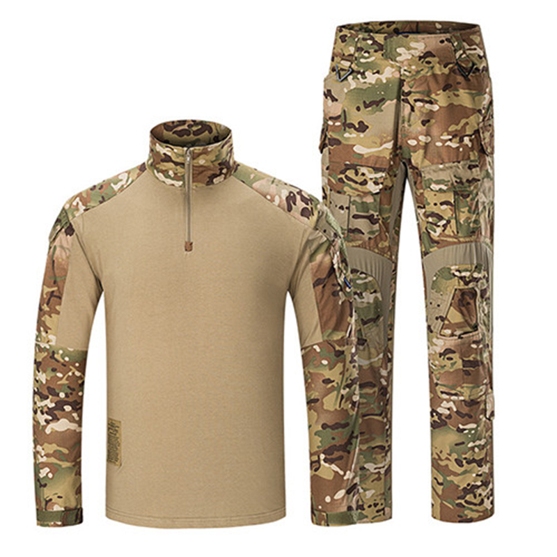 G3 Tactical Uniforms Clothing Multicam Camouflage Shirt+Paintball Cargo Trousers+Pads Assault Army militar Suit, Black
G3 Tactical Uniforms Clothing Multicam Camouflage Shirt+Paintball Cargo Trousers+Pads Assault Army militar Suit, Black