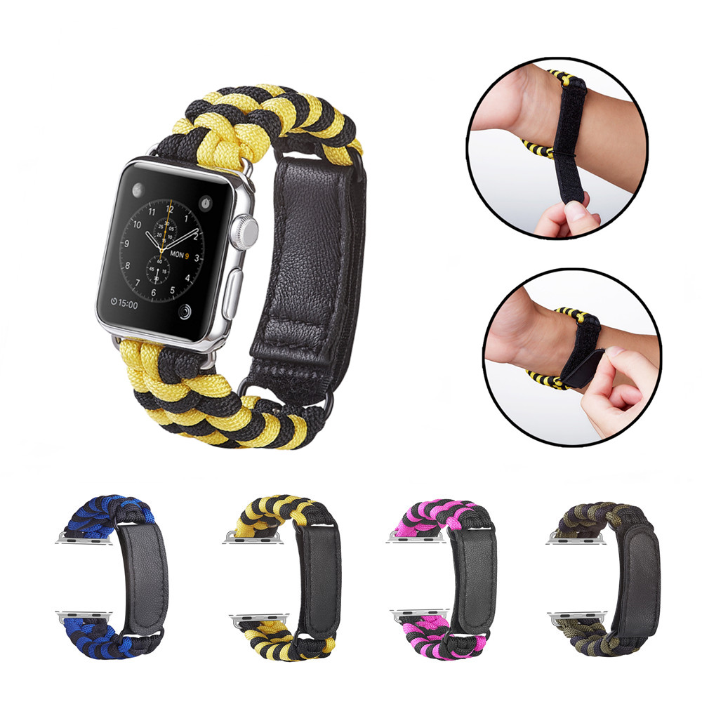 Umbrella Rope Nylon Strap for Apple Watch Band 5 4 44mm 40mm iWatch 3 2 1 42mm 38mm Outdoor Sport Bracelet Watchband
Umbrella Rope Nylon Strap for Apple Watch Band 5 4 44mm 40mm iWatch 3 2 1 42mm 38mm Outdoor Sport Bracelet Watchband