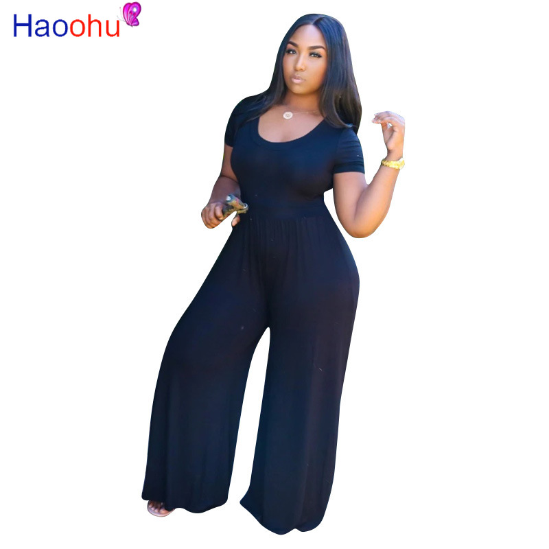 Casual Sexy Women Summer Jumpsuit Short Sleeve O Neck Rompers Female Overalls Wide Leg Playsuit Women Plus Size Jumpsuits ~5XL, Blue
Casual Sexy Women Summer Jumpsuit Short Sleeve O Neck Rompers Female Overalls Wide Leg Playsuit Women Plus Size Jumpsuits ~5XL, Blue