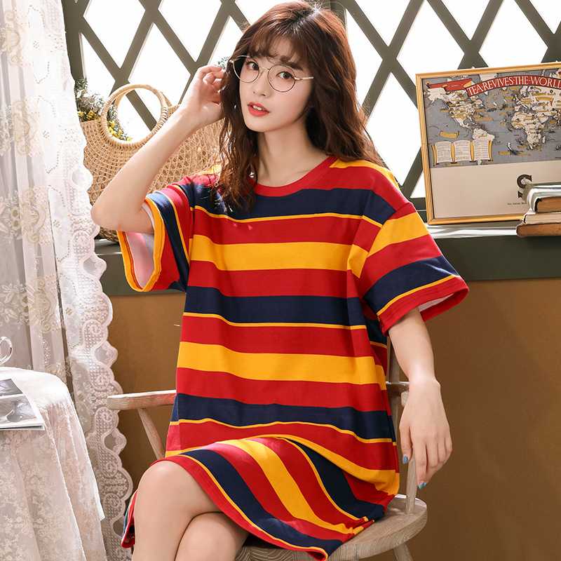 2020 New Cotton Nightgown Women Lounge Cute 100% Cotton Nightdress Cartoon Sleepwear Short Sleeve Casual Nightwear Sleepshirts, Women nightgown
2020 New Cotton Nightgown Women Lounge Cute 100% Cotton Nightdress Cartoon Sleepwear Short Sleeve Casual Nightwear Sleepshirts, Women nightgown