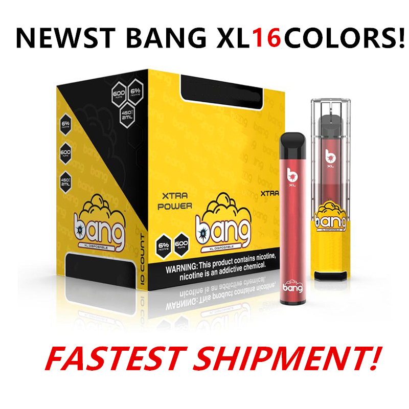 Bang XL Cigarettes Disposable Vape Pen 600 Puffs 2ml Cartridges Pods 450mAh Battery Vaporizer E-Cig Starter Kit Bars Vapor Device
Bang XL Cigarettes Disposable Vape Pen 600 Puffs 2ml Cartridges Pods 450mAh Battery Vaporizer E-Cig Starter Kit Bars Vapor Device