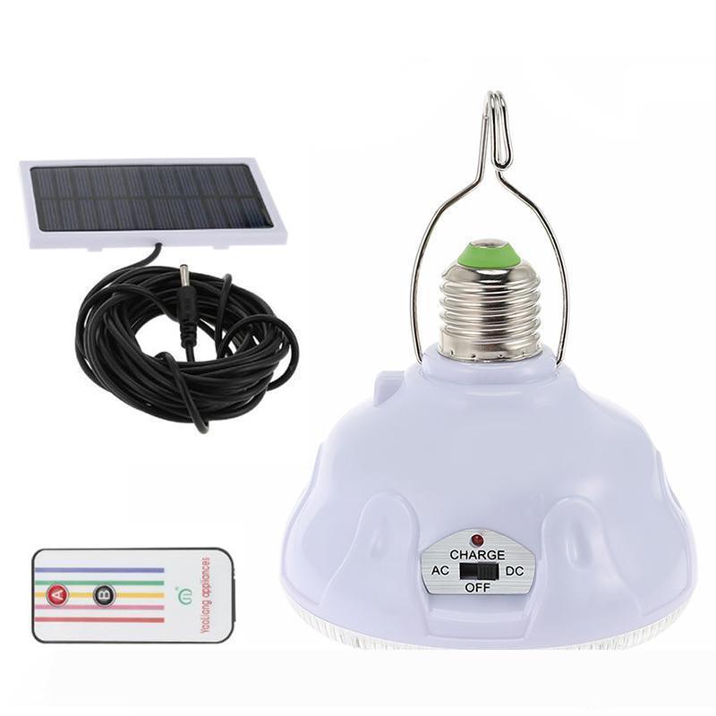 Remote Control 24 LED Solar Light E27 Portable Tent Camping Light Solar Emergency Security Lamp for Garden Decoration
Remote Control 24 LED Solar Light E27 Portable Tent Camping Light Solar Emergency Security Lamp for Garden Decoration