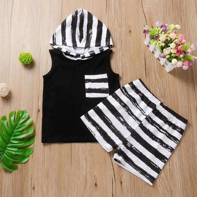 Baby Kids Boys Stripe Patchwork Outfits Set 2020 Summer Children Clothes Outfit Sleeveless Pocket Hooded Vest Top Shorts Set, Black
Baby Kids Boys Stripe Patchwork Outfits Set 2020 Summer Children Clothes Outfit Sleeveless Pocket Hooded Vest Top Shorts Set, Black