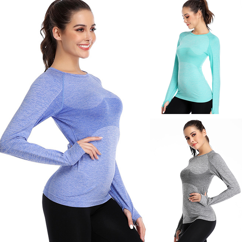 Women Seamless Longsleeve Top Gym Wear Yoga Top Sportswear for Women Gym Workout Shirts, Green
Women Seamless Longsleeve Top Gym Wear Yoga Top Sportswear for Women Gym Workout Shirts, Green