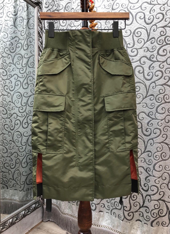 2020 Early Autumn New Women' Elastic Waist to Symmetrical Pocket Decoration All-match Skirt 714, Blue
2020 Early Autumn New Women' Elastic Waist to Symmetrical Pocket Decoration All-match Skirt 714, Blue
