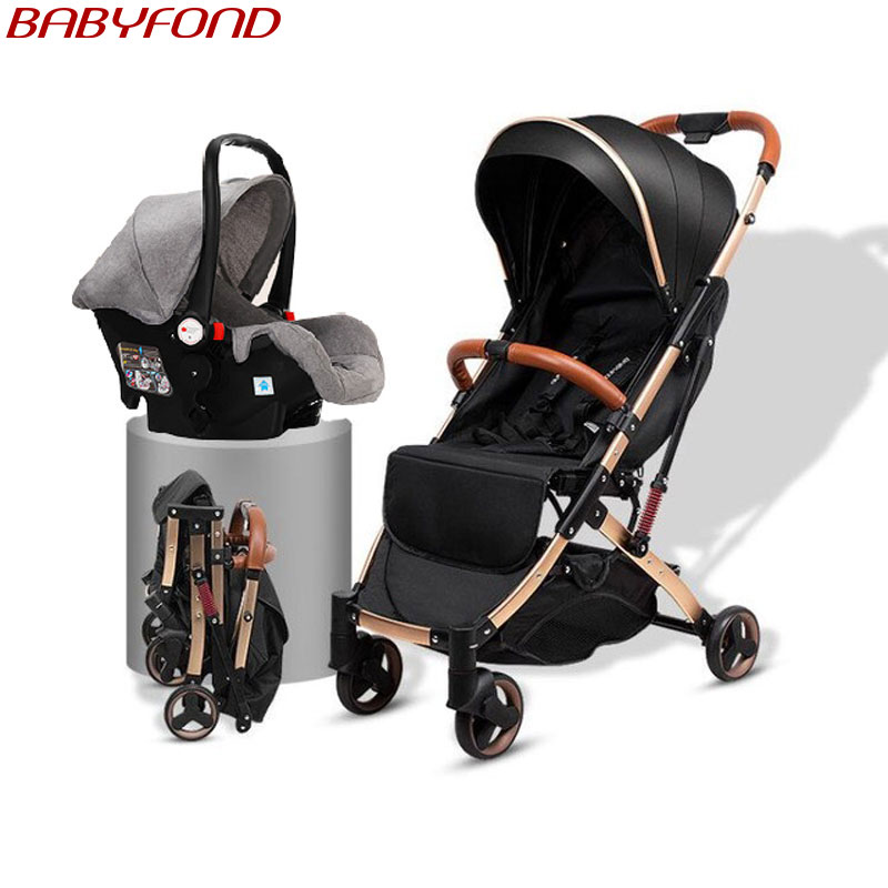 Baby stroller multi-function can sit reclining high landscape stroller light foldable newborn child baby
Baby stroller multi-function can sit reclining high landscape stroller light foldable newborn child baby