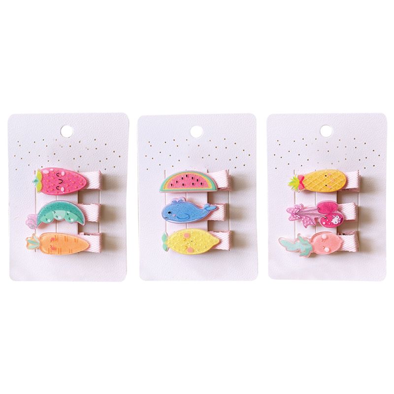 3Pcs Girls Glitter Acrylic Hair Clips Cute Summer Cartoon Fruit Colored Hairpins X7YA
3Pcs Girls Glitter Acrylic Hair Clips Cute Summer Cartoon Fruit Colored Hairpins X7YA