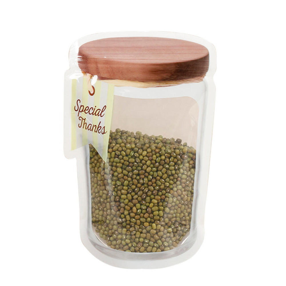 Reusable Jar Bottle Shape Bags Biscuit Transparent Frosted Food Waterproof Ziplock Container Saver Vacuum Packing Fresh
Reusable Jar Bottle Shape Bags Biscuit Transparent Frosted Food Waterproof Ziplock Container Saver Vacuum Packing Fresh