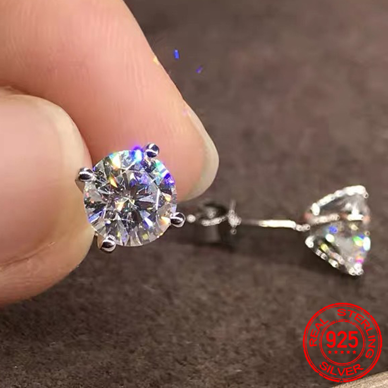 Genuine 925 Sterling Silver Stud Earrings Crystal From Swarovski Fashion Earrings For Women Wedding Fine Jewelry Gift E309
Genuine 925 Sterling Silver Stud Earrings Crystal From Swarovski Fashion Earrings For Women Wedding Fine Jewelry Gift E309