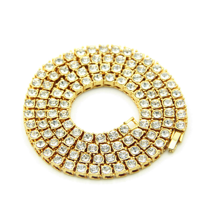 Men's Hip Hop Bling Bling Iced Out Tennis Chain 1 Row 5MM Necklaces Clastic Male Chain Fashion Jewelry
Men's Hip Hop Bling Bling Iced Out Tennis Chain 1 Row 5MM Necklaces Clastic Male Chain Fashion Jewelry