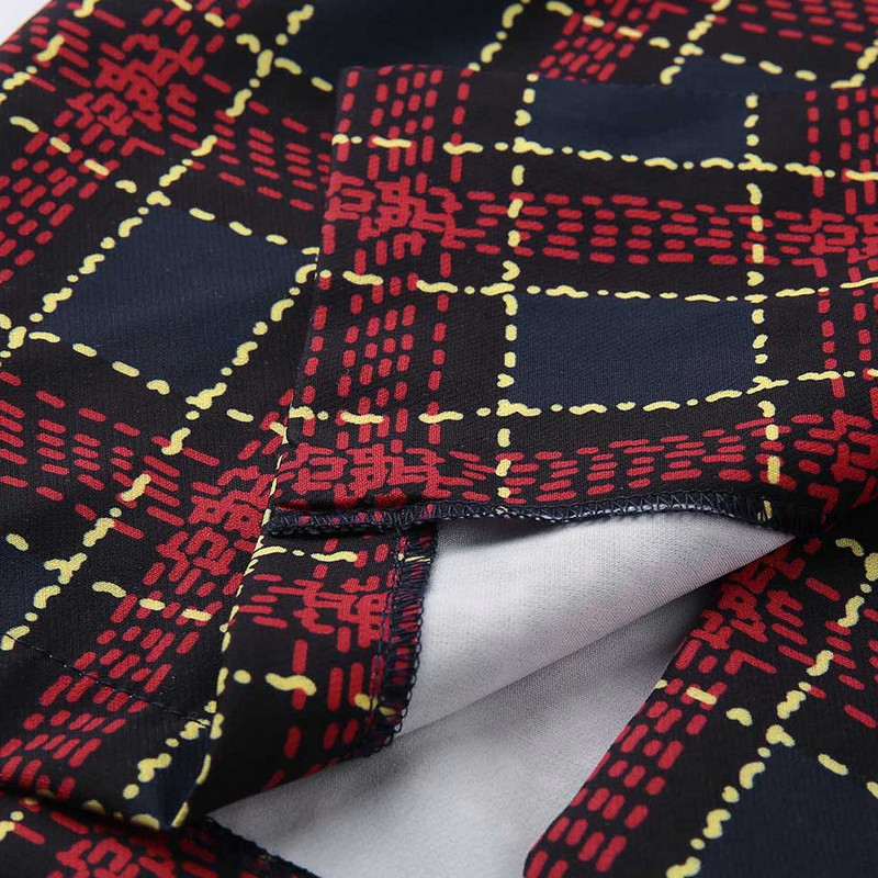 2020 New Fall Tailored Coat Women Office Ladies Plaid Red Slim Double Breasted Coat Dress Ladies V neck Vintage Female