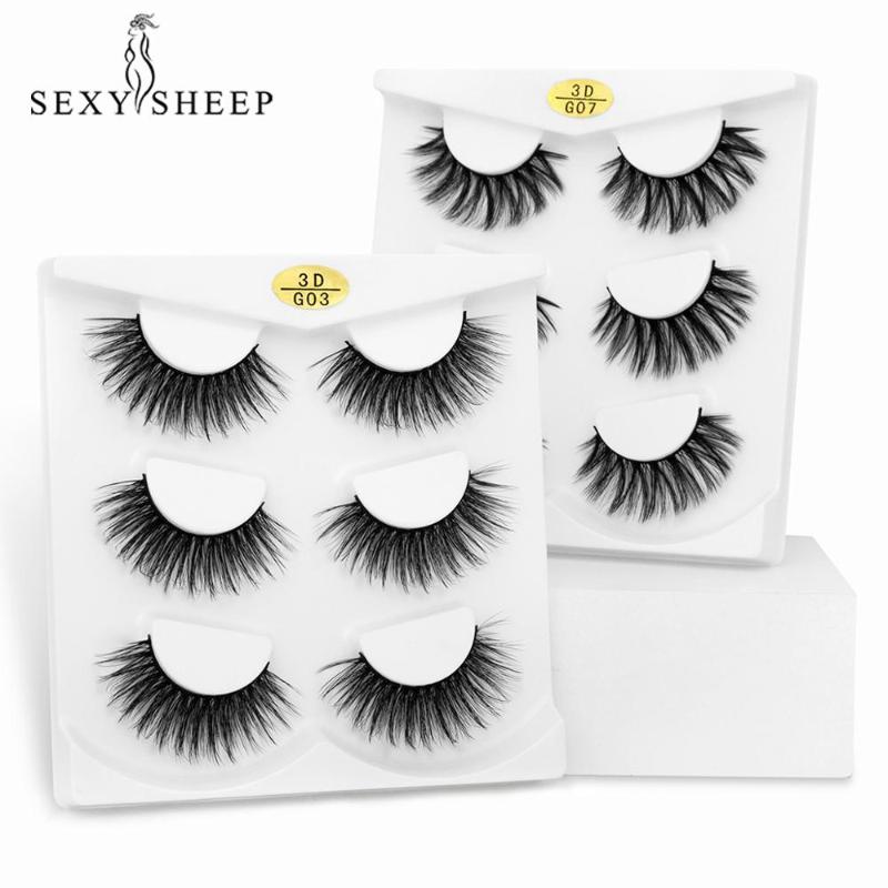 SEXYSHEEP 3 pairs natural false eyelashes fake lashes long makeup 3d mink eyelashes eyelash extension mink for beauty
SEXYSHEEP 3 pairs natural false eyelashes fake lashes long makeup 3d mink eyelashes eyelash extension mink for beauty