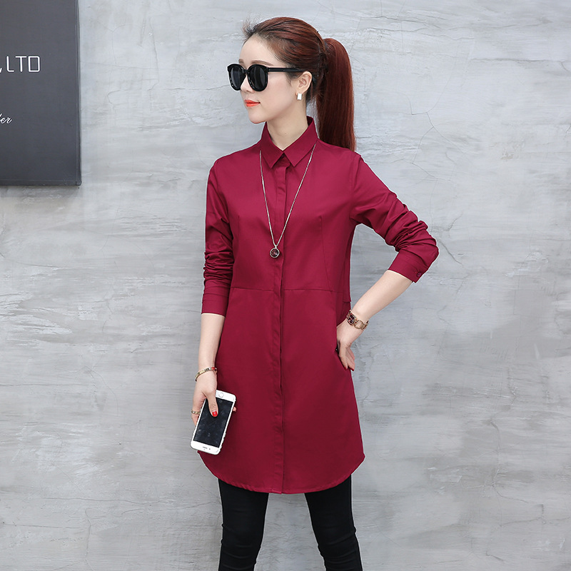 Autumn blouse shirt for woman Women Long White Shirts All-match Good Quality blusa feminina Lady Casual Cotton Blouse & Tops
Autumn blouse shirt for woman Women Long White Shirts All-match Good Quality blusa feminina Lady Casual Cotton Blouse & Tops
