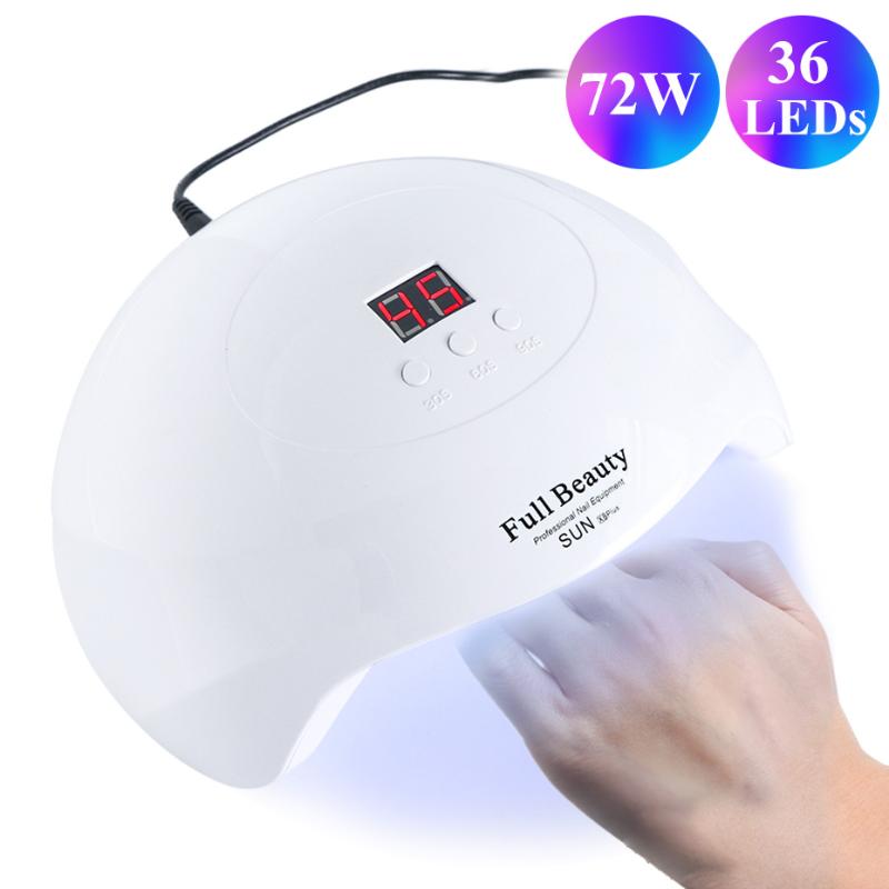 72W UV LED Gel Nail Lamp For Manicure Nail Dryer Curing Gel Polish Quick Dry Lamp For Varnish UV Machine JISUNX8Plus, Sun x7plus pink
72W UV LED Gel Nail Lamp For Manicure Nail Dryer Curing Gel Polish Quick Dry Lamp For Varnish UV Machine JISUNX8Plus, Sun x7plus pink