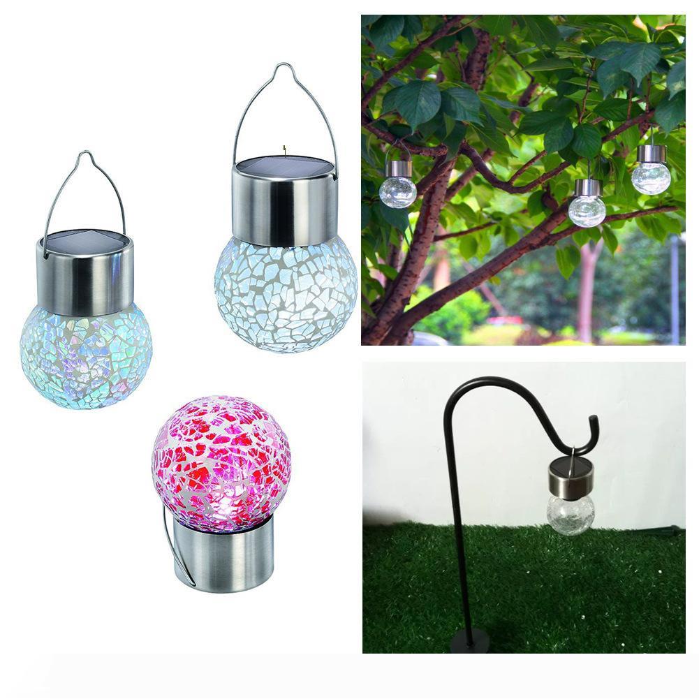 Solar Lamps Solar hanging lights Set of 7 Color Changing White LED Crackle Glass Hanging Lights
Solar Lamps Solar hanging lights Set of 7 Color Changing White LED Crackle Glass Hanging Lights