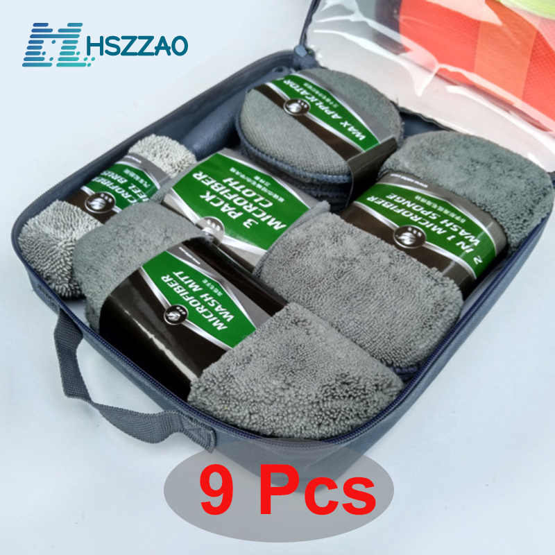 9pcs Car Cleaning Kit Car Wash Supplies Microfiber Towel Detailing Wheel Brush Waxing Sponge Combination Cleaning Tools
9pcs Car Cleaning Kit Car Wash Supplies Microfiber Towel Detailing Wheel Brush Waxing Sponge Combination Cleaning Tools