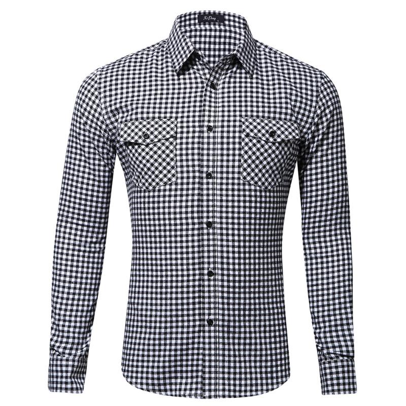 2020 Autumn Men Vintage Flannel Black Small Plaid Shirt Mens Lapel Long Sleeve Casual Man Shirts Oversized Mannen Shirt Koszula, Gd022-4
2020 Autumn Men Vintage Flannel Black Small Plaid Shirt Mens Lapel Long Sleeve Casual Man Shirts Oversized Mannen Shirt Koszula, Gd022-4