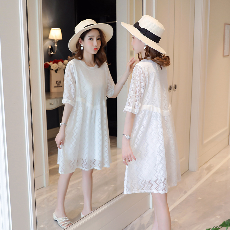 3093# Maternity Clothes Summer Short Sleeve Easy Matching Lace Patchwork Stylish Dress for Pregnant Women Mom Dress, Pink
3093# Maternity Clothes Summer Short Sleeve Easy Matching Lace Patchwork Stylish Dress for Pregnant Women Mom Dress, Pink