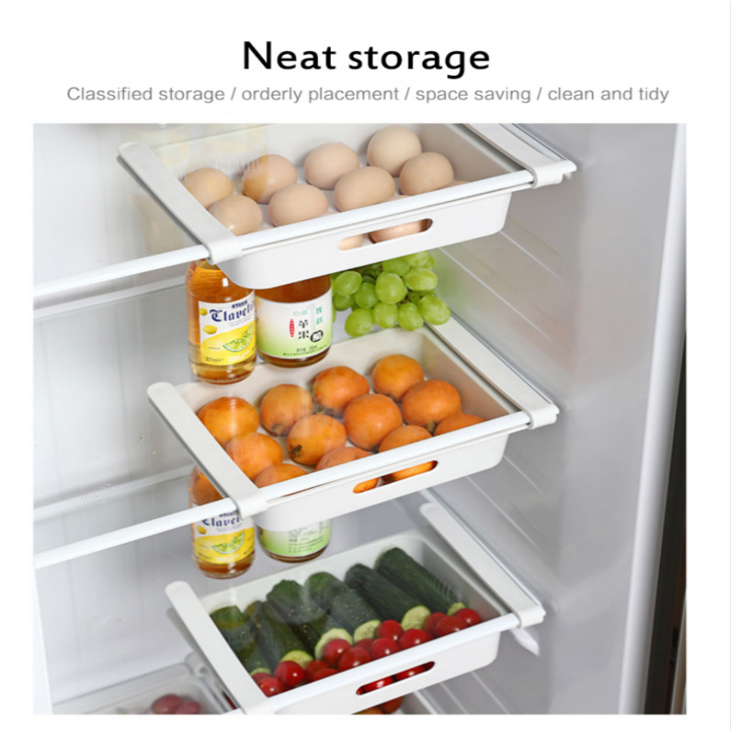 Adjustable Refrigerator Organizer Drawer Basket Refrigerator Pull-out Drawers Fresh Spacer Universal Storage Box
Adjustable Refrigerator Organizer Drawer Basket Refrigerator Pull-out Drawers Fresh Spacer Universal Storage Box