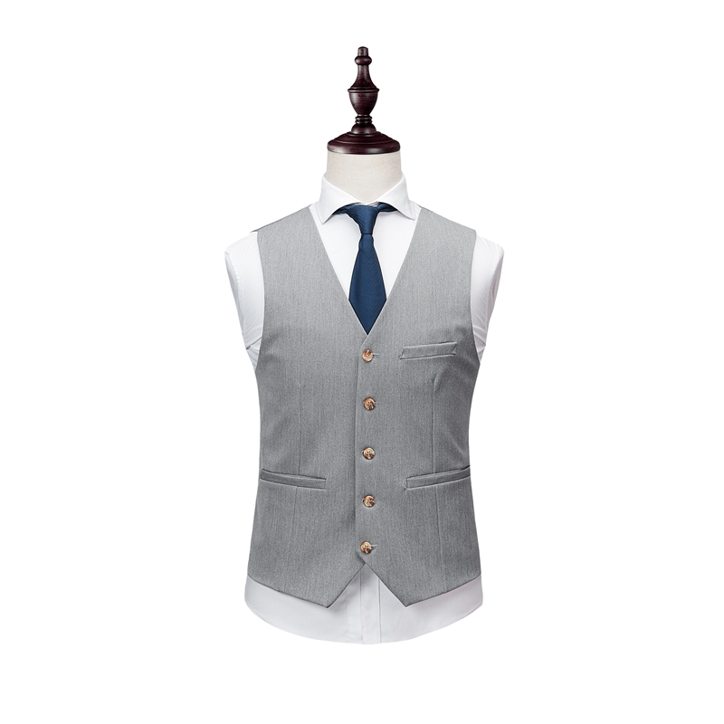 Silver Men Suits Slim Business Office Work Party Wedding Groom Tuxedo Stage Banquet Evening Dinner Double Breasted Six Buttons