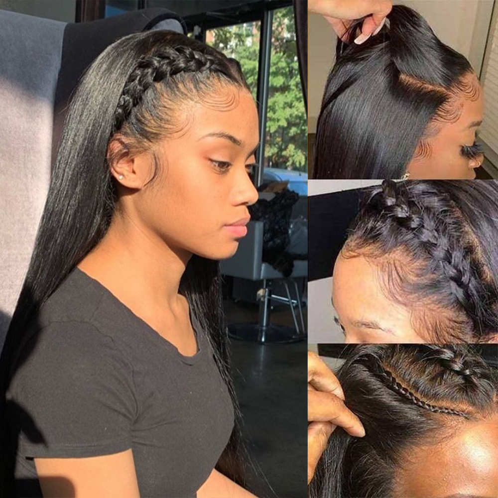 Straight Remy Hair 360 Lace Frontal Wigs Natural Color 12-24 Inch Pre-Plucked Baby Hair Malaysian Human Hair wigs
Straight Remy Hair 360 Lace Frontal Wigs Natural Color 12-24 Inch Pre-Plucked Baby Hair Malaysian Human Hair wigs
