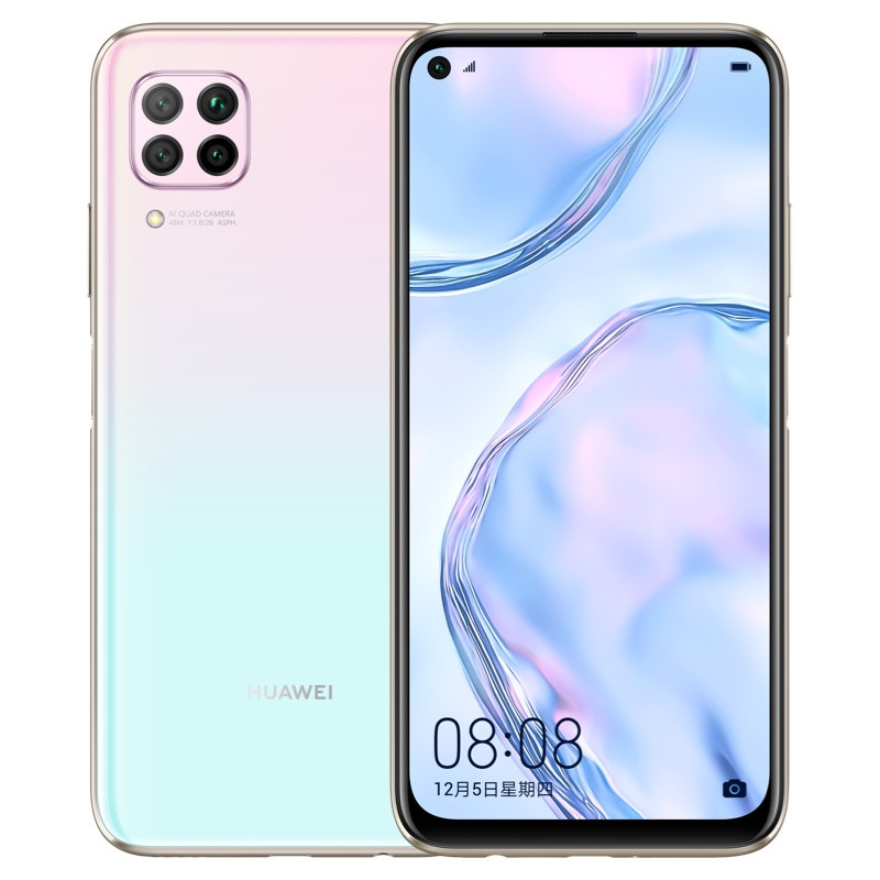Original Huawei Nova 6 SE 4G LTE Cell Phone 8GB RAM 128GB ROM Kirin 810 Octa Core 6.4" Full Screen 48MP Fingerprint ID Smart Mobile Phone