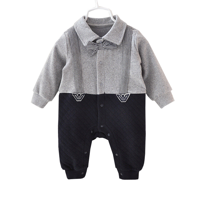 Handsome Baby Rompers Infant Newborn 0-12M Bow Tie Romper Costume Cotton Jumpsuit Clothes Body Babies Suit Baby Boys Clothing, Grey
Handsome Baby Rompers Infant Newborn 0-12M Bow Tie Romper Costume Cotton Jumpsuit Clothes Body Babies Suit Baby Boys Clothing, Grey