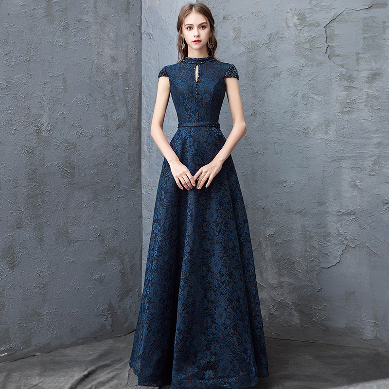 New Temperament Elegant Dresses Lace Stand Collar Embroidery Slim Evening Party Gown Qipao Abito Da Sera
New Temperament Elegant Dresses Lace Stand Collar Embroidery Slim Evening Party Gown Qipao Abito Da Sera