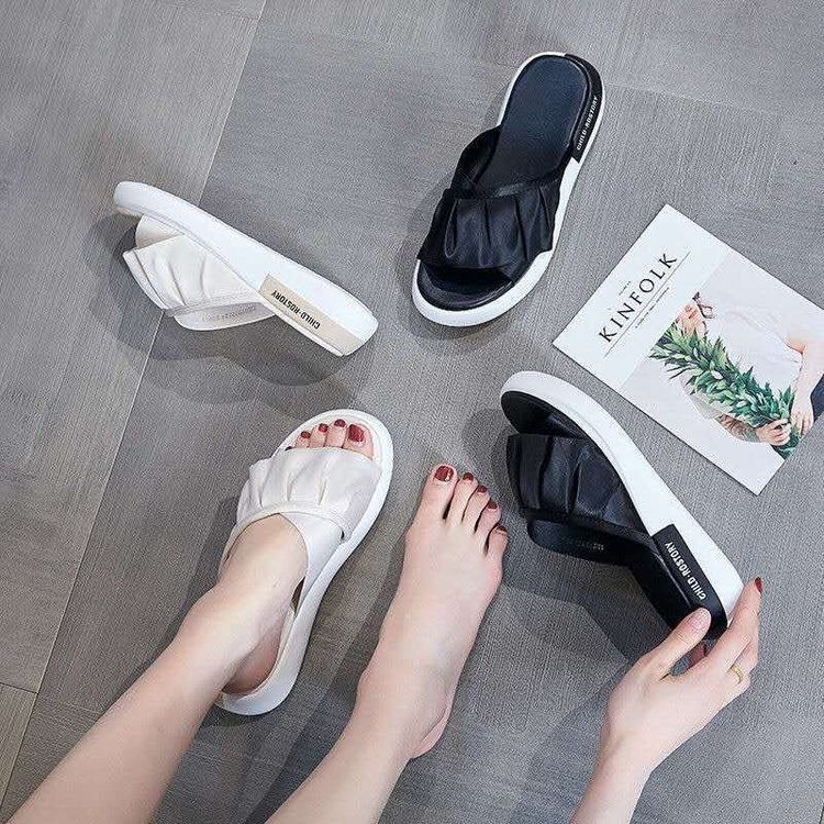 Women's Shoes Women's Sandals and Slippers 2020 Summer New Women Wear Ladies Slippers Ruffled Shoes, Black
Women's Shoes Women's Sandals and Slippers 2020 Summer New Women Wear Ladies Slippers Ruffled Shoes, Black