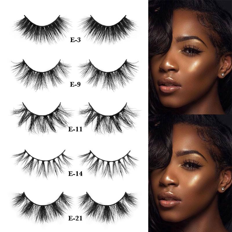 Mink Eyelashes 100% Cruelty free Handmade Soft thick long False Eyelashes 3D Mink Lashes Full Strip Lashes Makeup