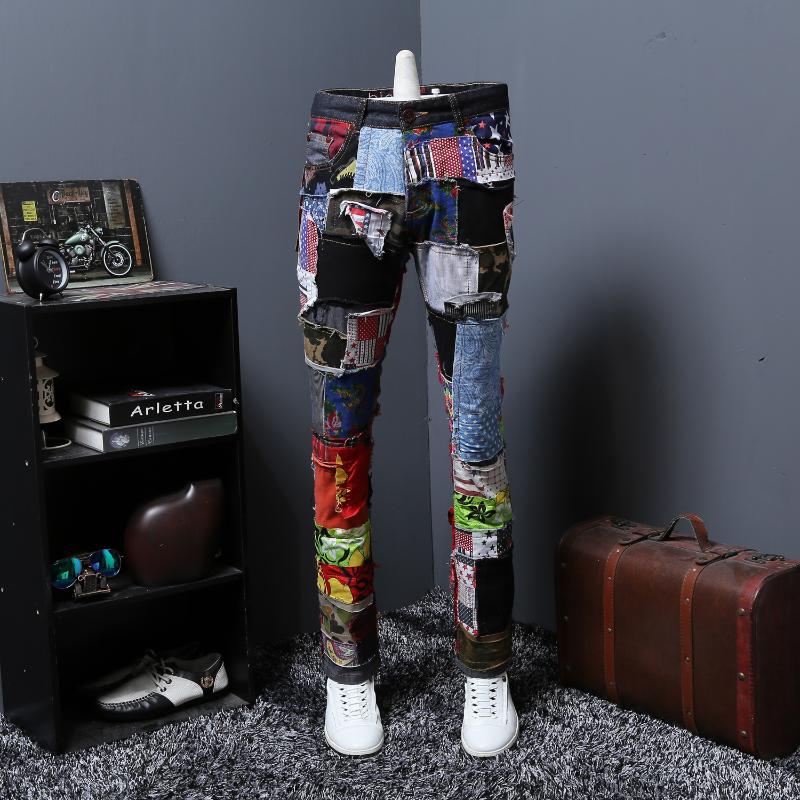 Punk Mens Denim Jeans Trousers Match Colors Straight Patch Slim Fit Skinny Nightclub Holes Printed Chic Pants Punk New, Red
Punk Mens Denim Jeans Trousers Match Colors Straight Patch Slim Fit Skinny Nightclub Holes Printed Chic Pants Punk New, Red