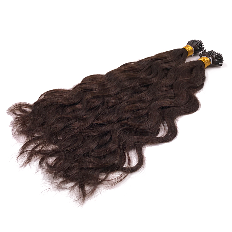 Natural Wave Keratin Extensions 100% Virgin Remy I Tip Dark Brown Color Stick Hair 100G