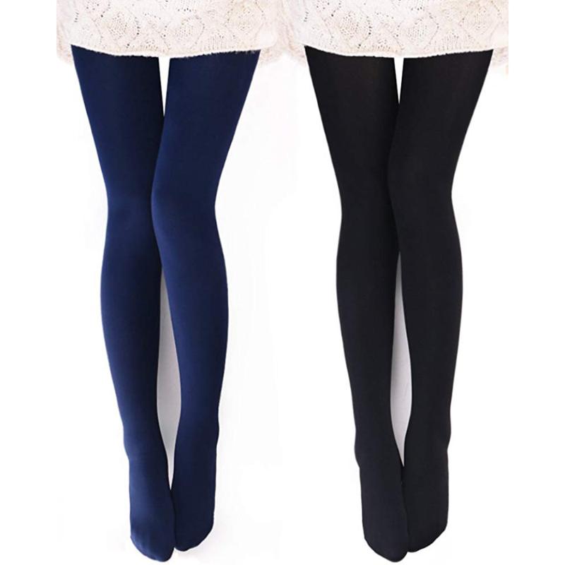 2pair/Set Womens Opaque Warm Fleece Lined Tights - Thermal Winter Outdoor sport Tights, Black and brightnavy
2pair/Set Womens Opaque Warm Fleece Lined Tights - Thermal Winter Outdoor sport Tights, Black and brightnavy