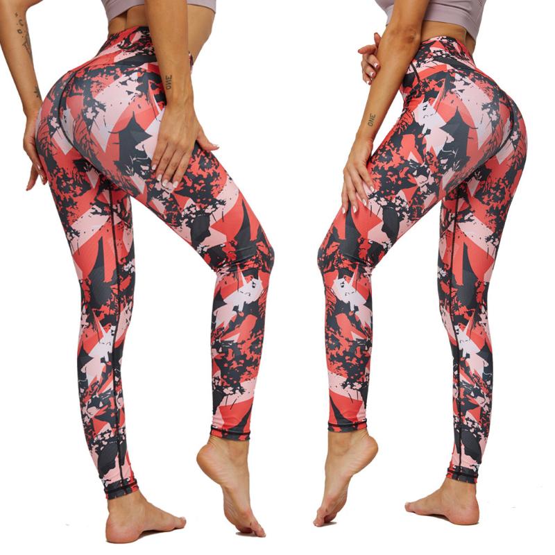 2020 Women Fitness Yoga Pants Slim High waist Sport Leggings Gym Elastic Romantic Printed Long Tights for Running Tummy #4, Red
2020 Women Fitness Yoga Pants Slim High waist Sport Leggings Gym Elastic Romantic Printed Long Tights for Running Tummy #4, Red