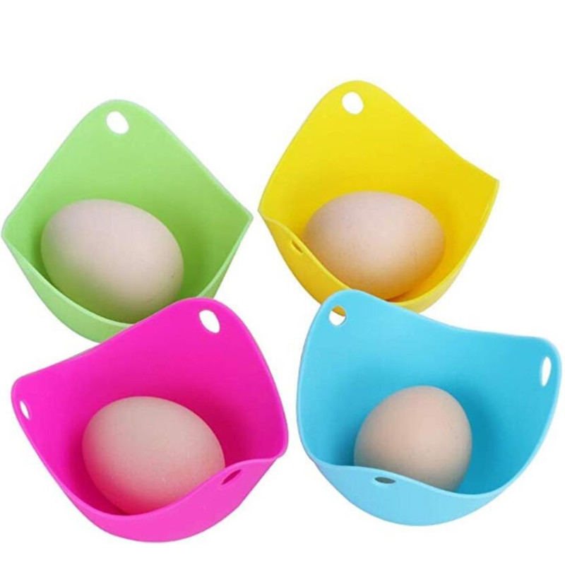 

Silicone Egg Poacher Poaching Pods Egg Mold Bowl Rings Cooker Boiler Kitchen Cooking Tools Pancake Maker 4 Colors