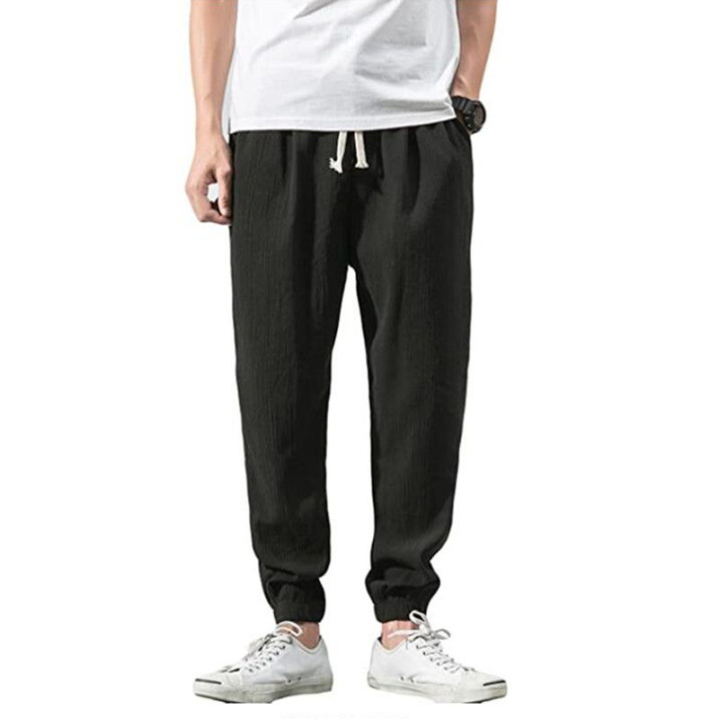2020 Male Cotton Linen Joggers Black Mens Pants Leggings Harajuku Fitness Lace Up Spring Mens pantalon Summer Streetwear Clothes, Gray
2020 Male Cotton Linen Joggers Black Mens Pants Leggings Harajuku Fitness Lace Up Spring Mens pantalon Summer Streetwear Clothes, Gray