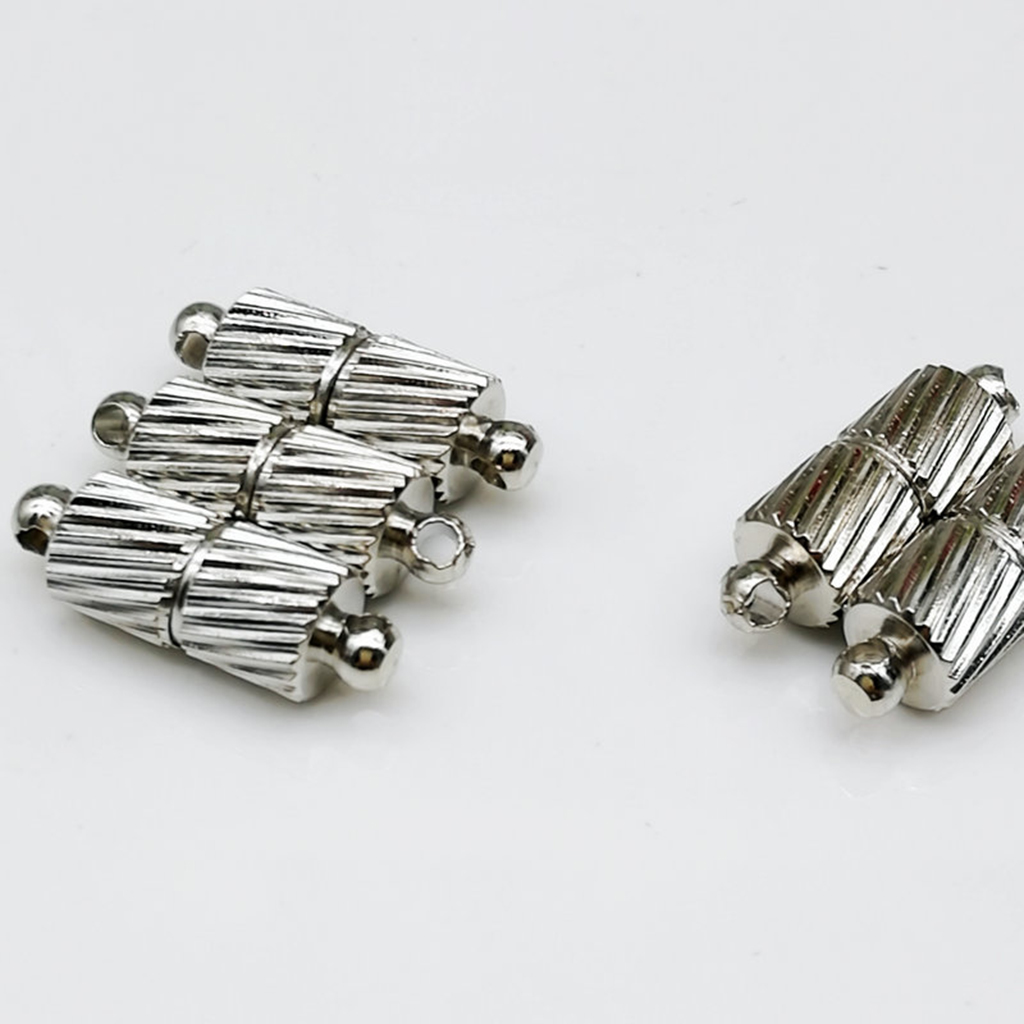 50PCS Magnetic Clasp Hooks Jewelry Clasps End Caps Necklace Bracelets Clasp Connectors for ewelry Necklace Bracelets Hand Made Connected