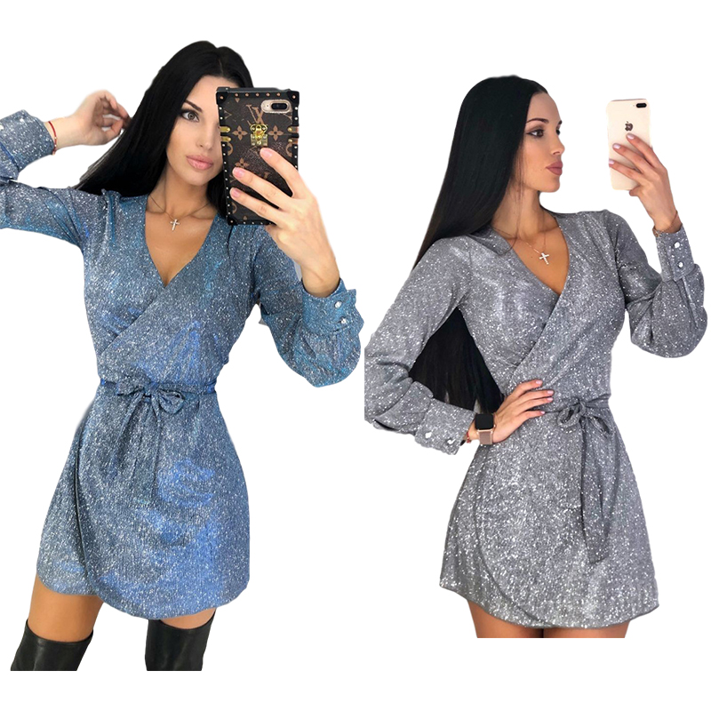 Casual Dresses Dress Women 2021 Autumn Fashion Slim Sequin Sexy Club Elegant Party V Neck Sashes Shining Formal Evening Mini Clothes, Blue
Casual Dresses Dress Women 2021 Autumn Fashion Slim Sequin Sexy Club Elegant Party V Neck Sashes Shining Formal Evening Mini Clothes, Blue