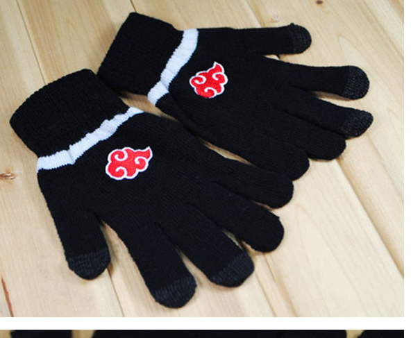 Anime Naruto Akatsuki Member Red Cloud symbol Full finger Plush knit gloves winter warm handschoenen Free shipping ps0467
Anime Naruto Akatsuki Member Red Cloud symbol Full finger Plush knit gloves winter warm handschoenen Free shipping ps0467