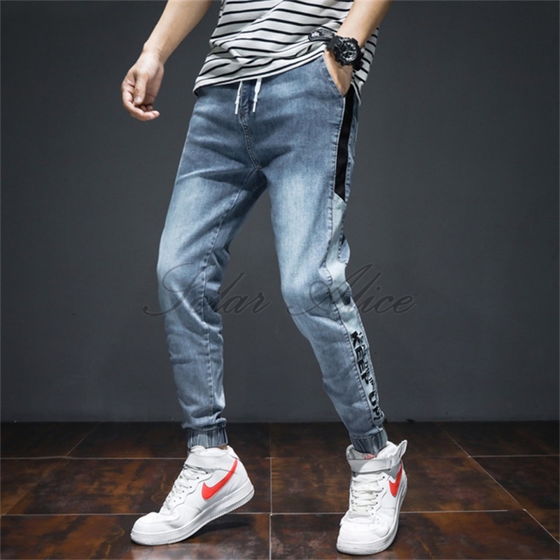 Free Shipping 2020 Men's Loose Stretch Ankle Length Harlan Jeans Mid-Waist Tooling Bunch Plus Size Casual Pants, Light blue
Free Shipping 2020 Men's Loose Stretch Ankle Length Harlan Jeans Mid-Waist Tooling Bunch Plus Size Casual Pants, Light blue