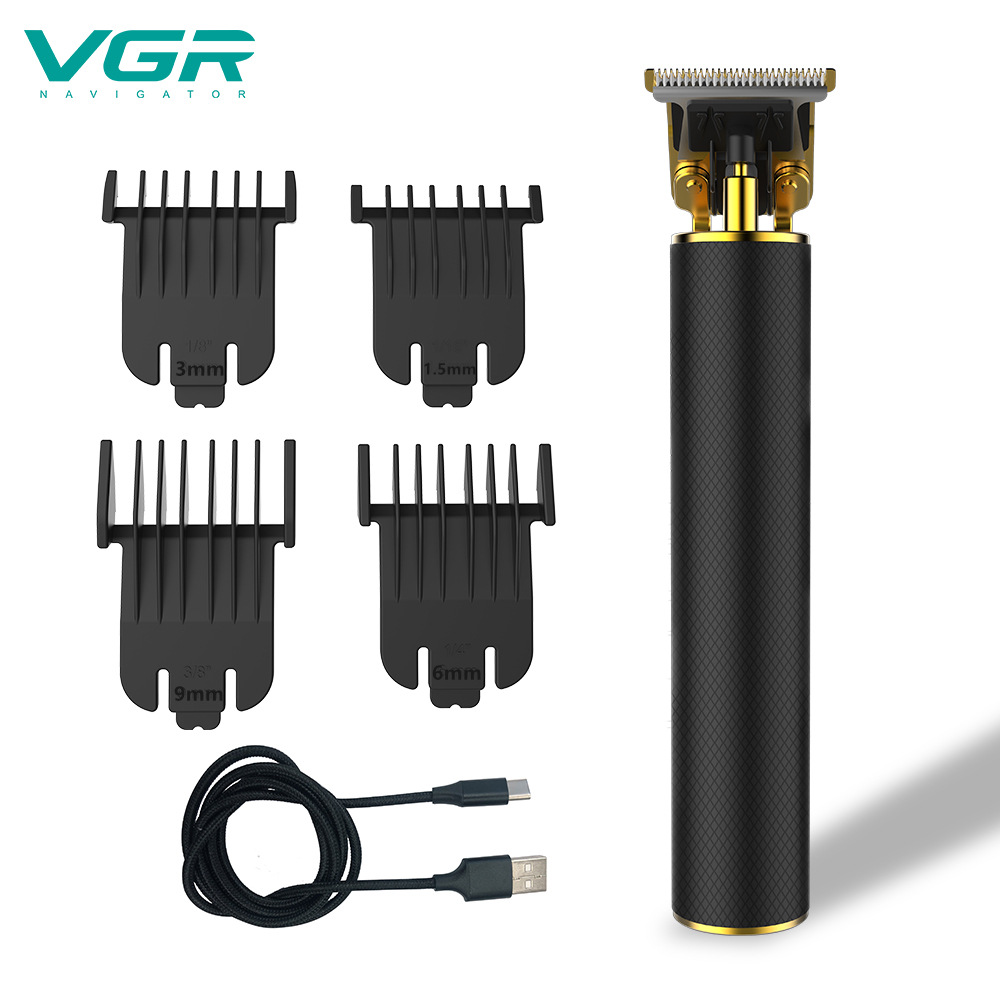 VGR V-058 Professional Men Beard Electric Hair Clipper Low Noise Rechargeable Barber Hair Cutting Machine